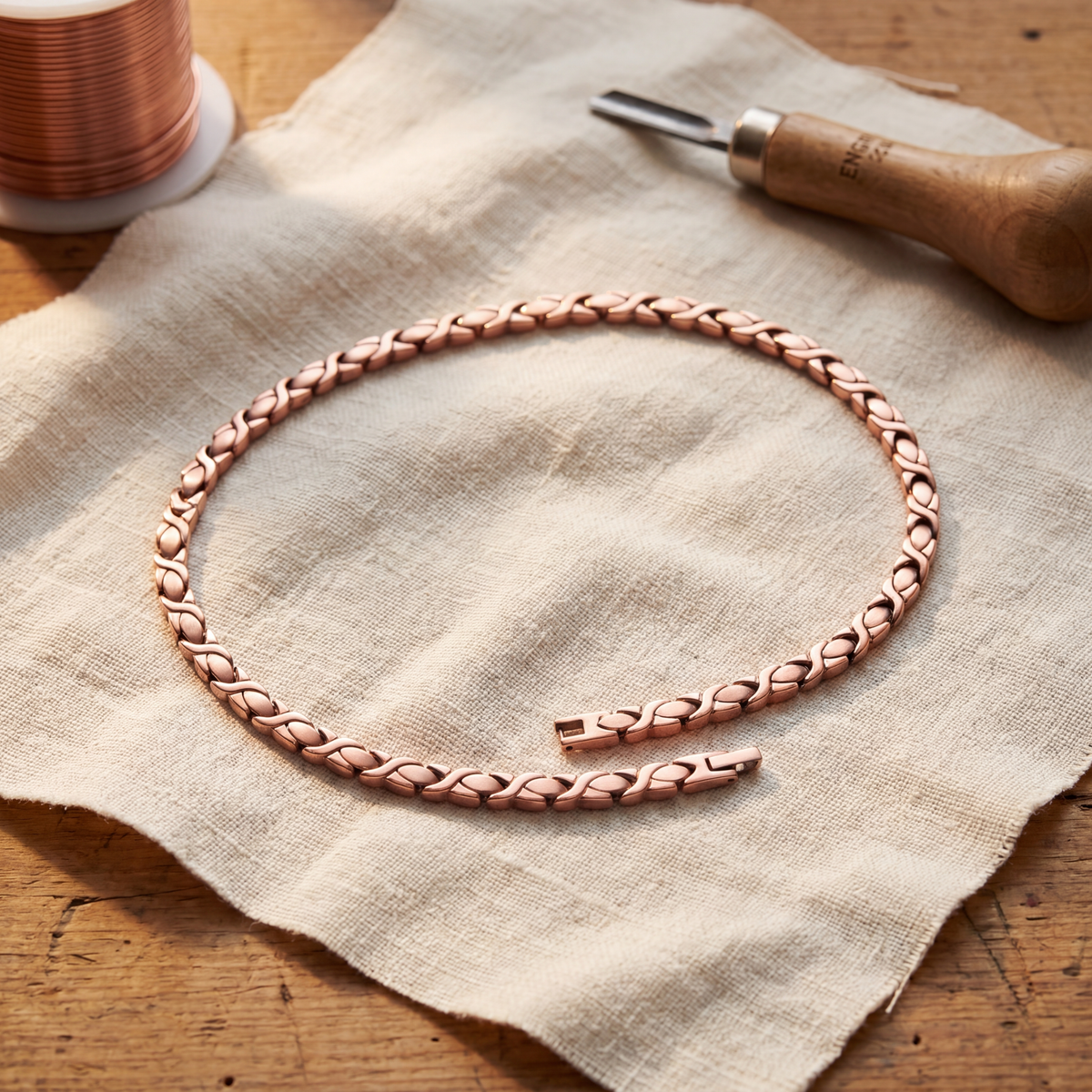 Collar Cobre Cedro para mujer