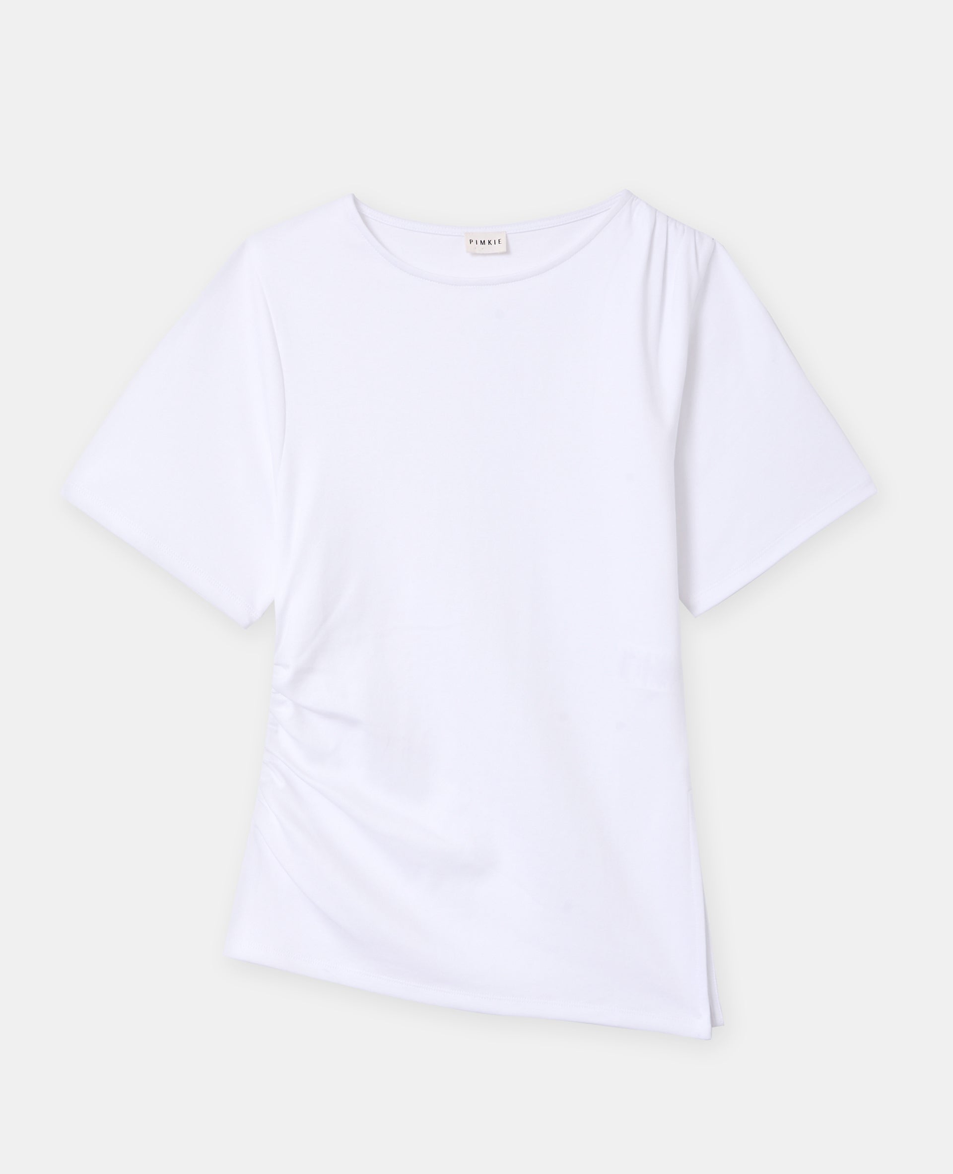 Camiseta Blanca Drapeada
