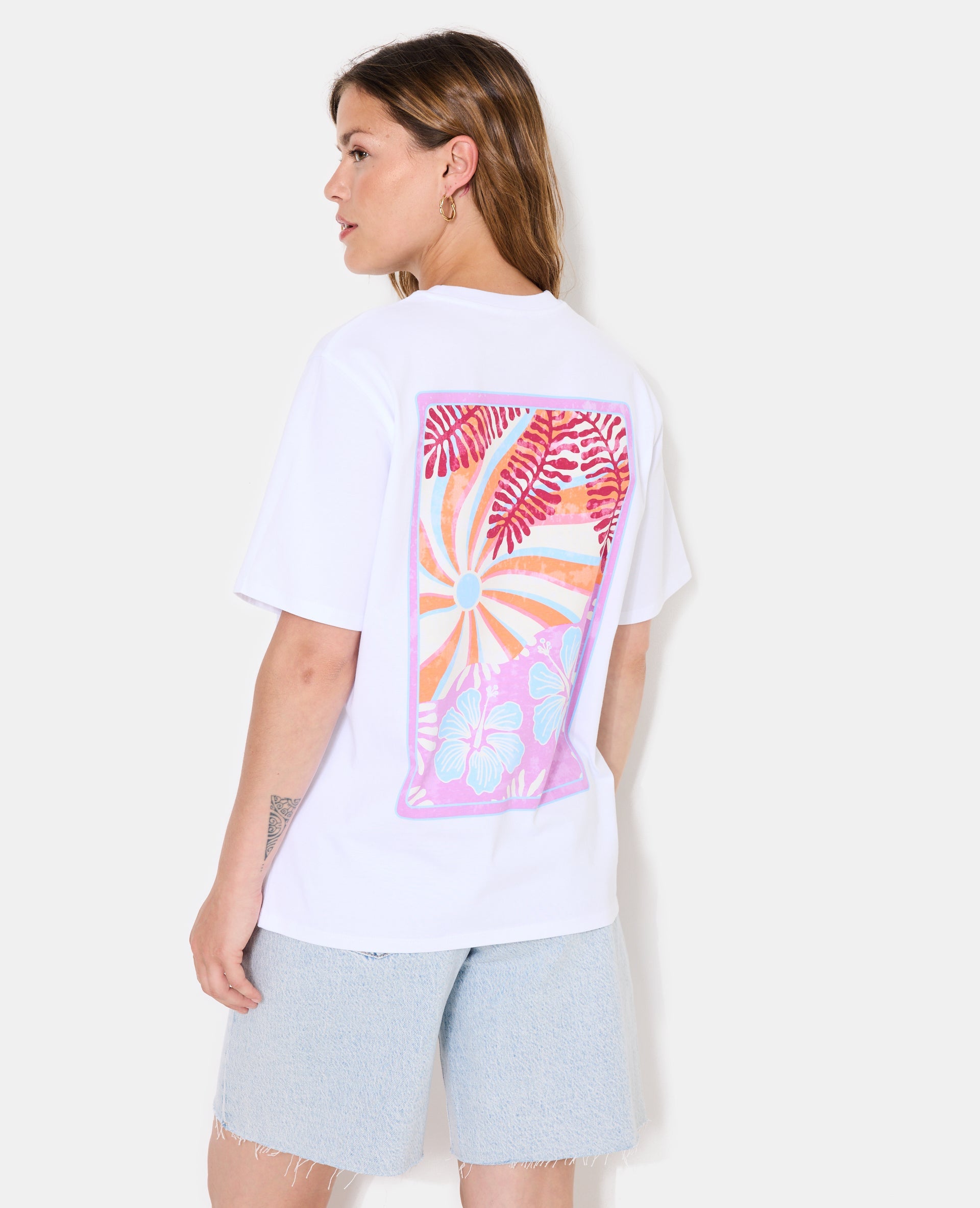 Camiseta Coral Oversize