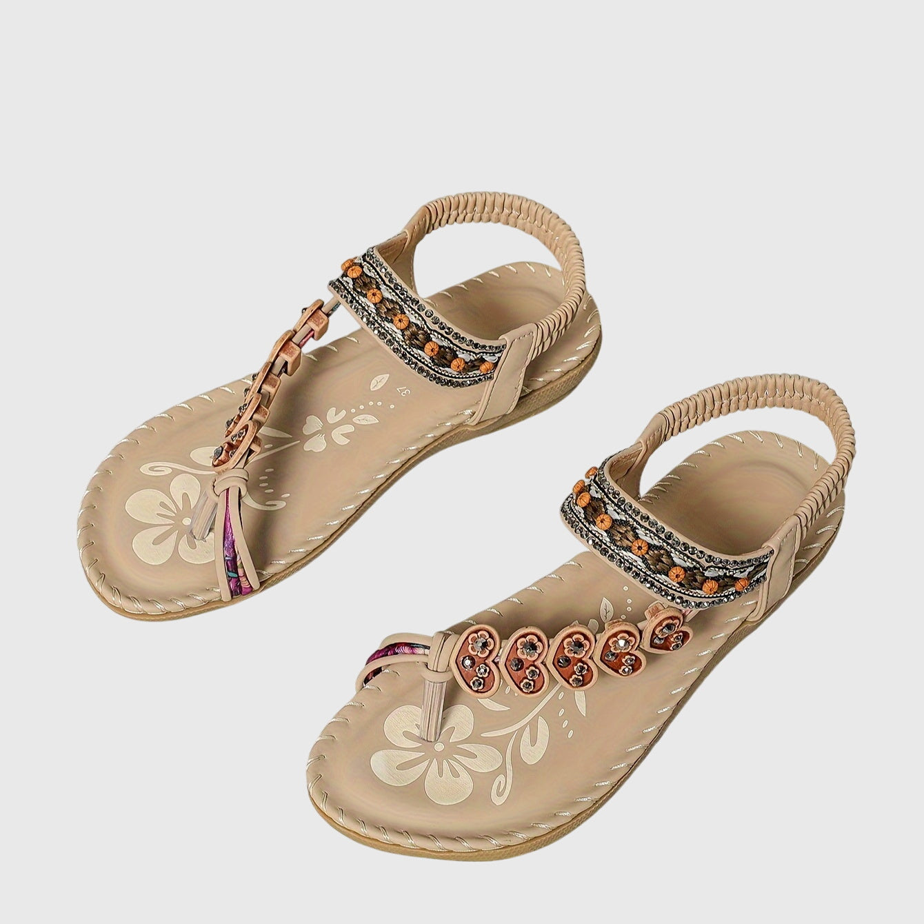 Sandalia Dedo Floral