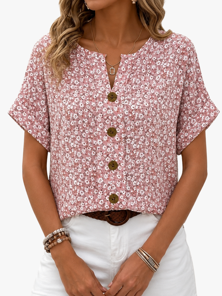 Camisa Carmen Florecida