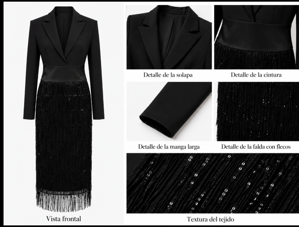 Vestido Fabiola Destello - vista 4