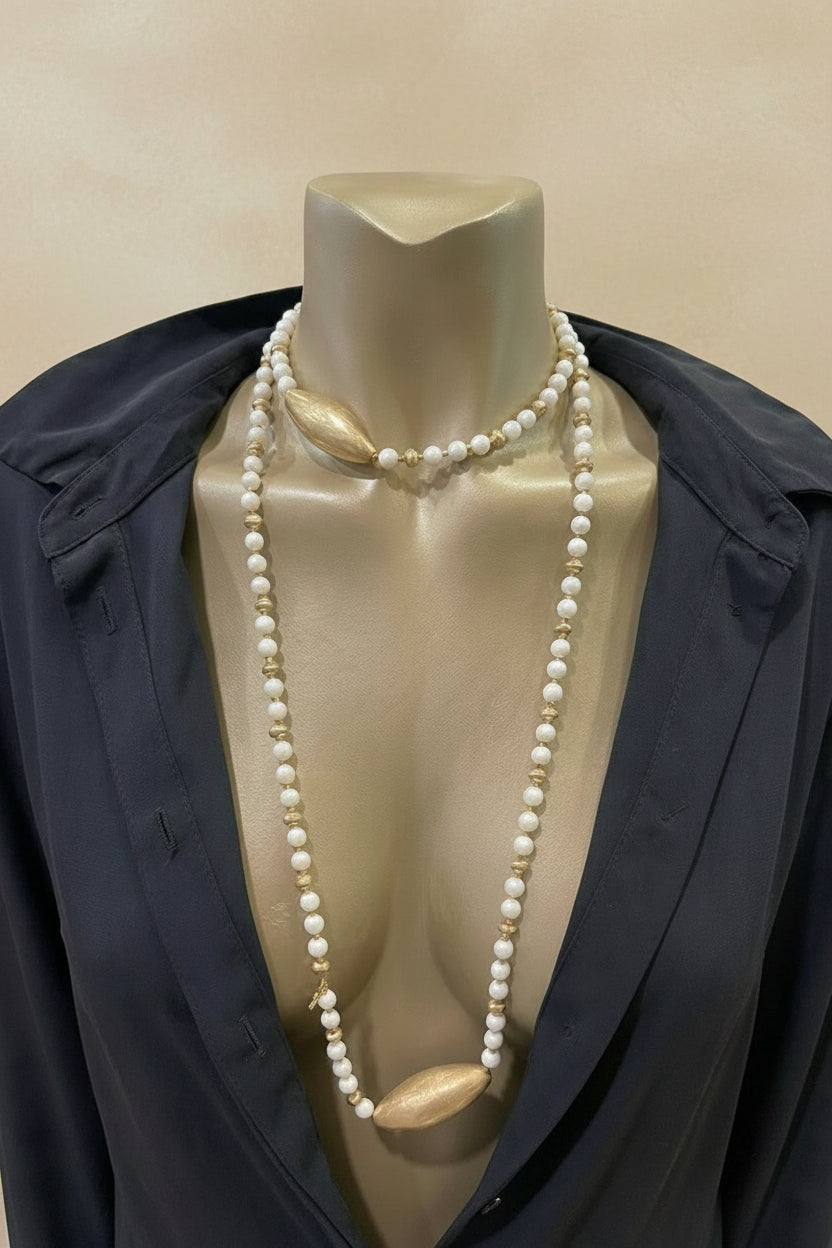 Collar Dúo de Perlas