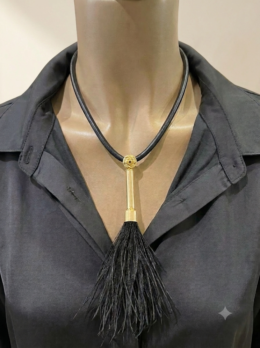 Collar Borla Plumas