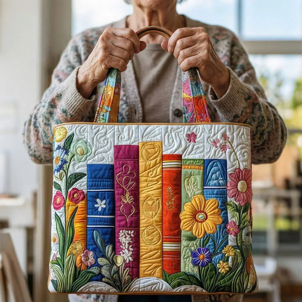 Bolsa Biblioteca Floral - vista 2