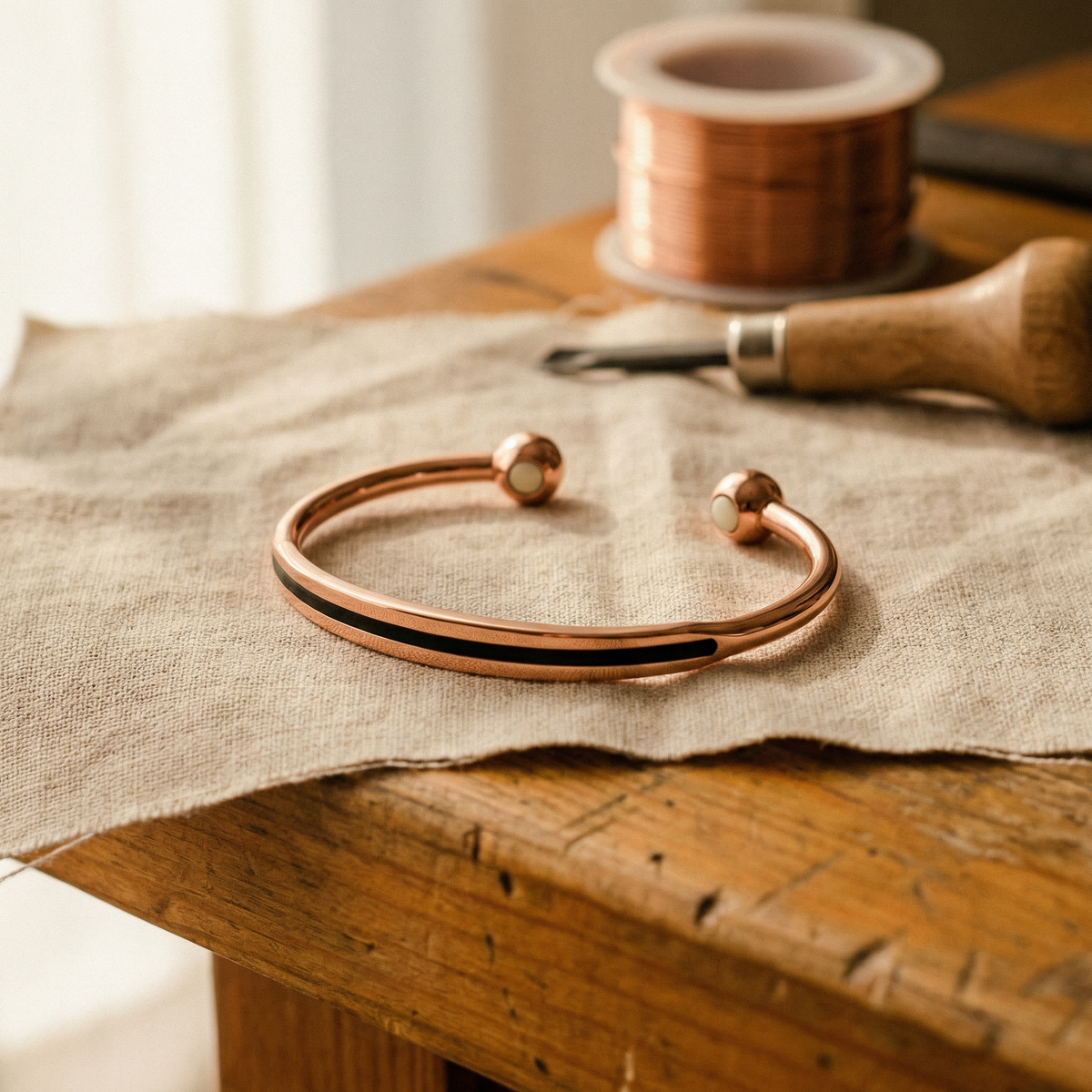 Pulsera Cobre Latido para mujer