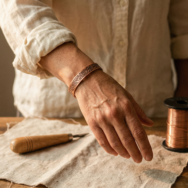 Pulsera Cobre Botánica - vista 2