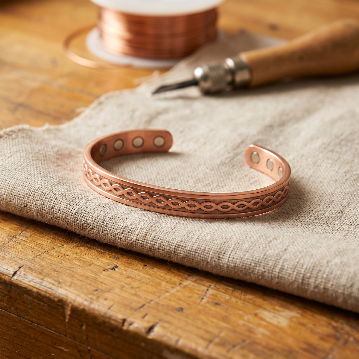 Pulsera Cobre Infinito para mujer