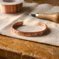 Pulsera Cobre Corazones para mujer