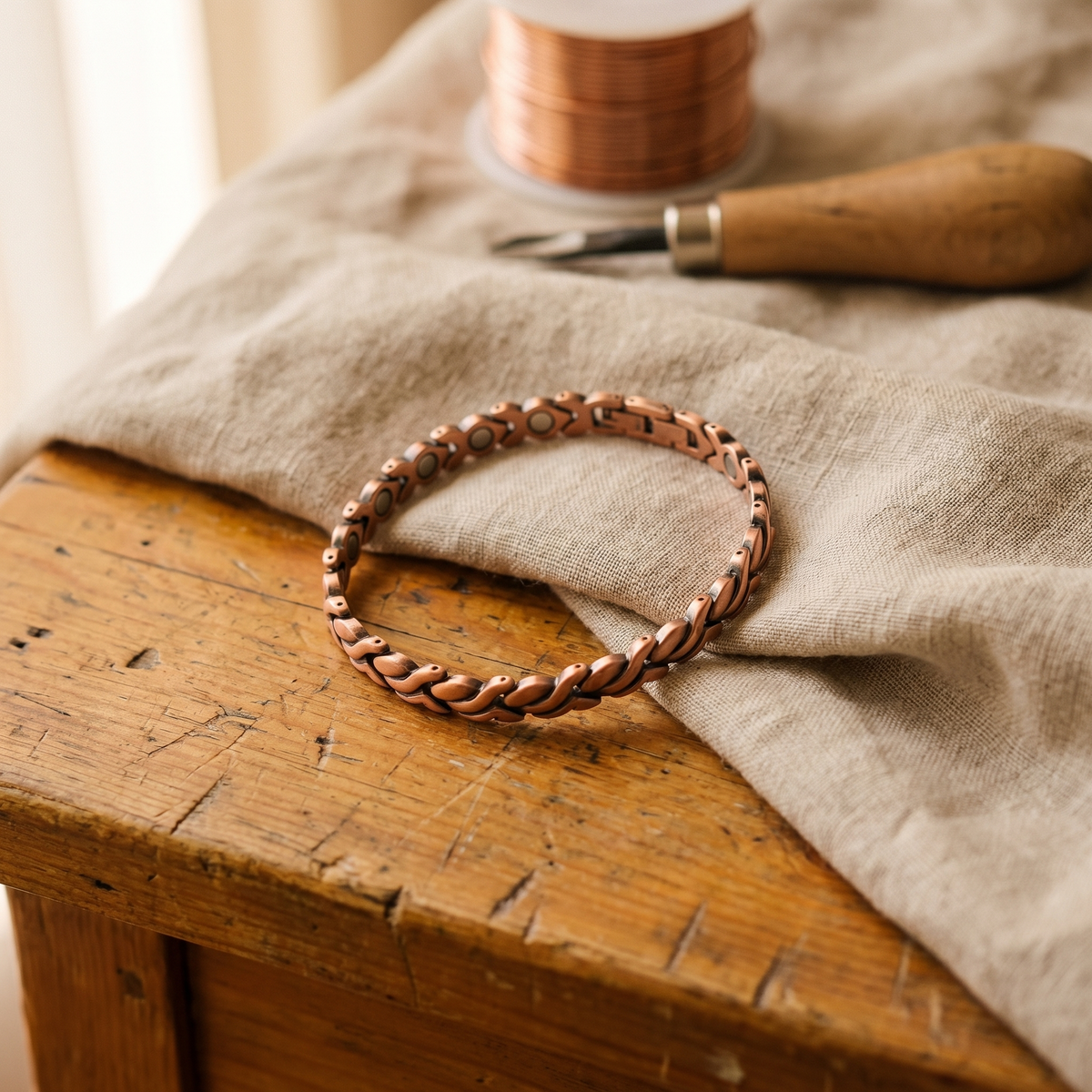 Tobillera Cobre Duna para mujer