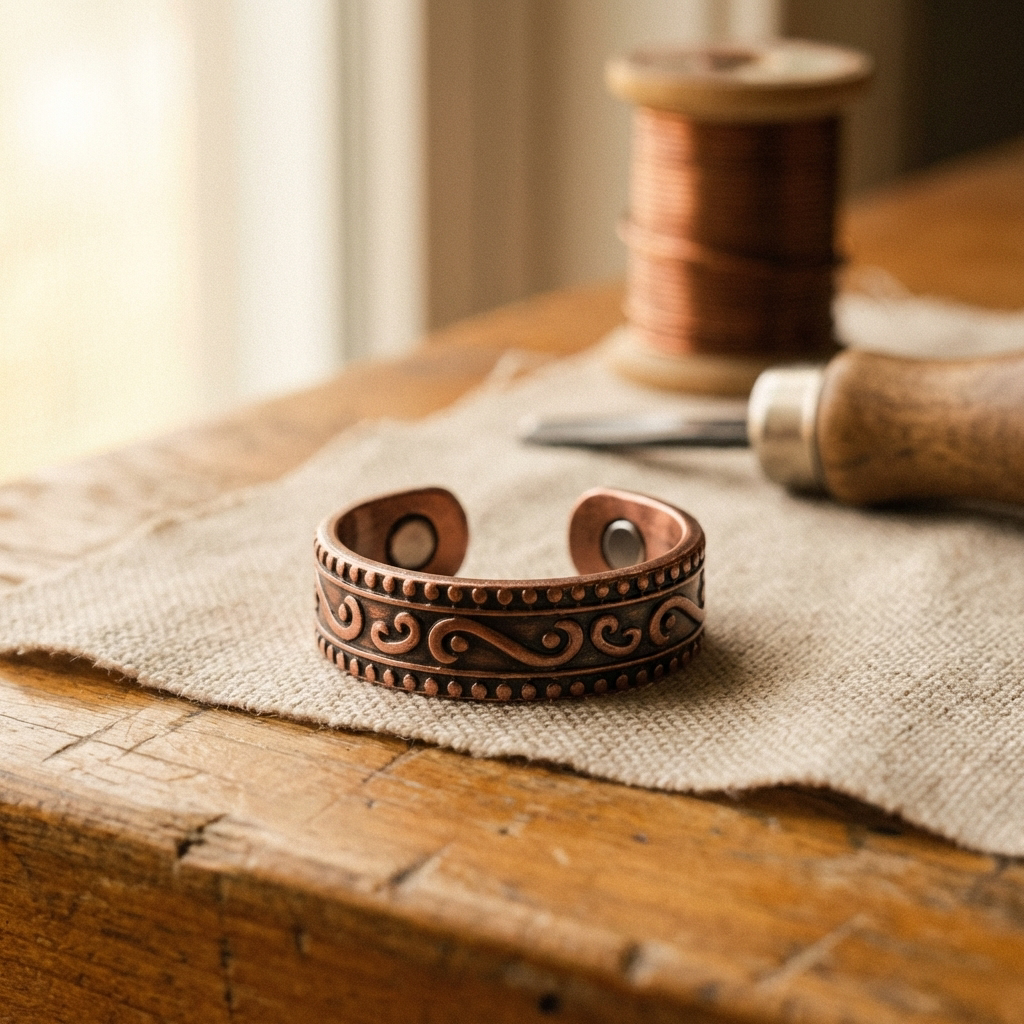 Anillo Cobre Helecho para mujer
