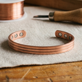 Pulsera Cobre Canales para mujer