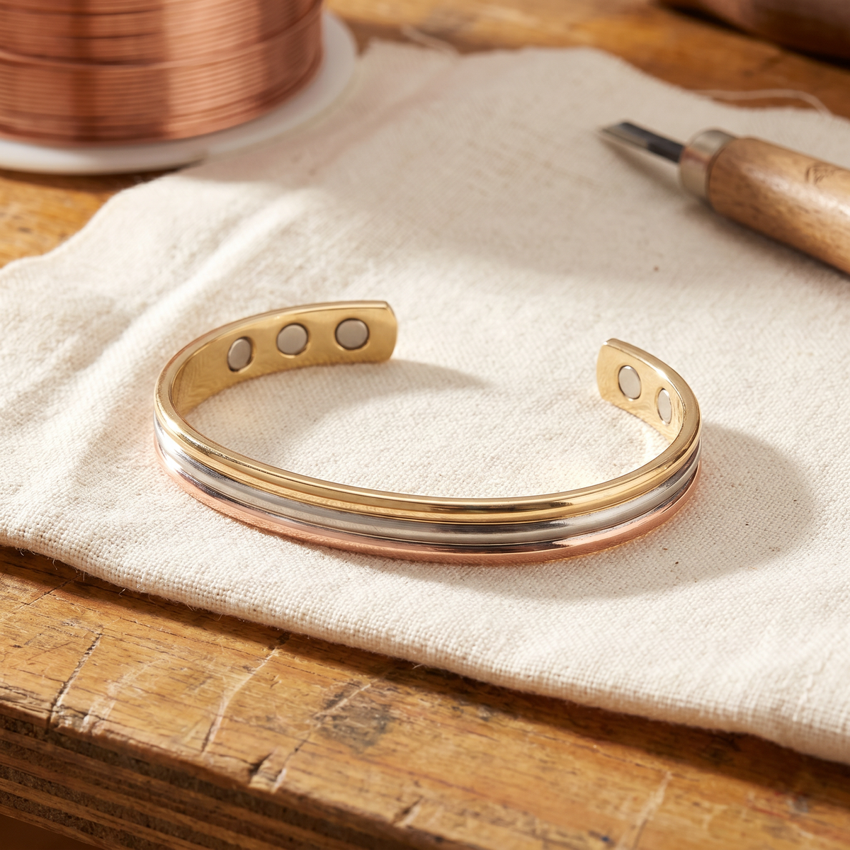 Pulsera Cobre Páramo para mujer