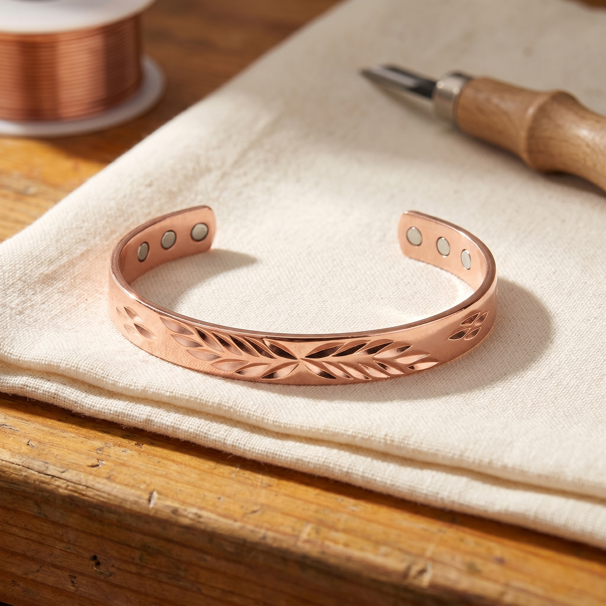 Pulsera Cobre Lunar para mujer