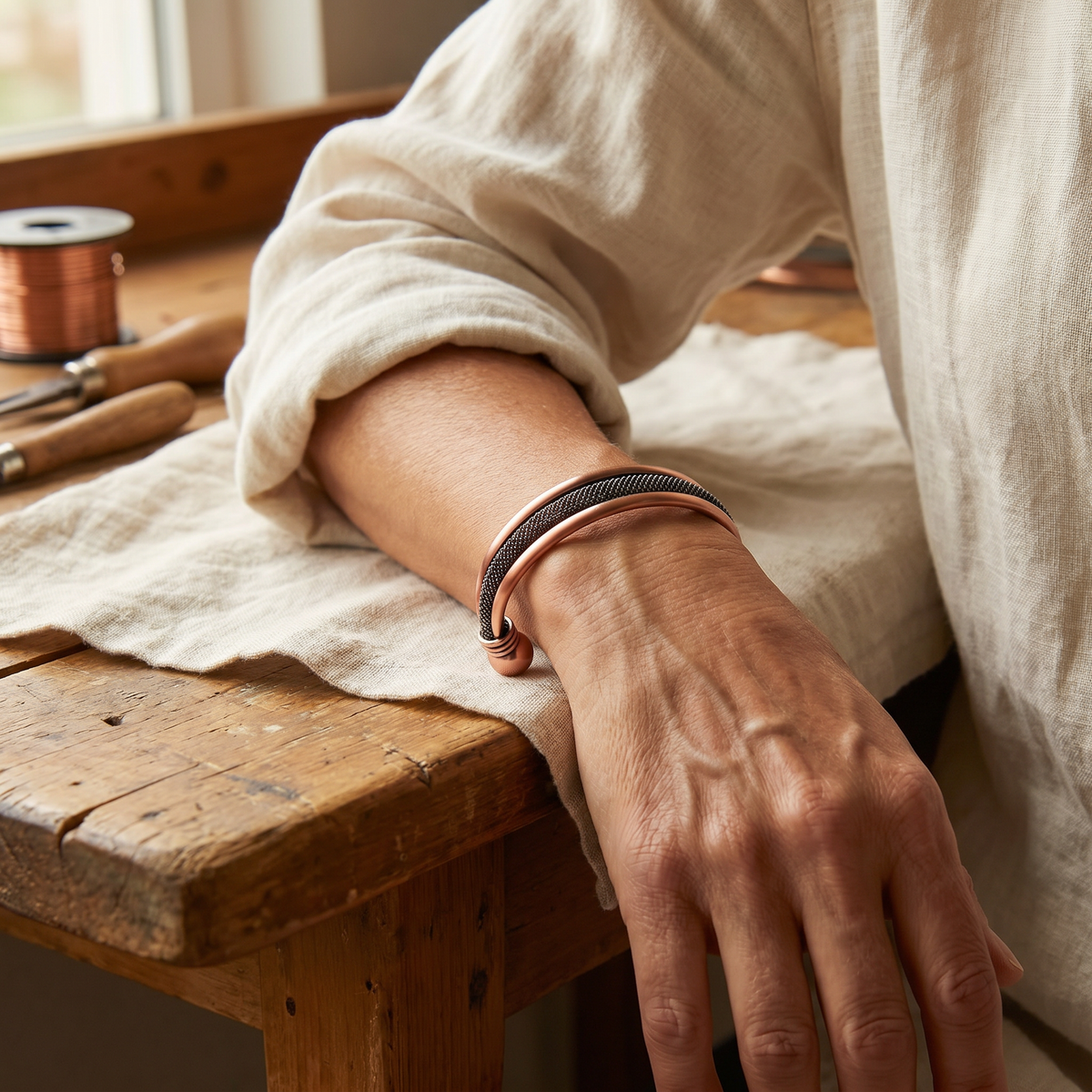 Pulsera Cobre Alambre - vista 2
