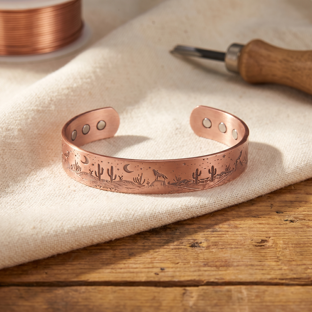 Pulsera Cobre Desierto para mujer