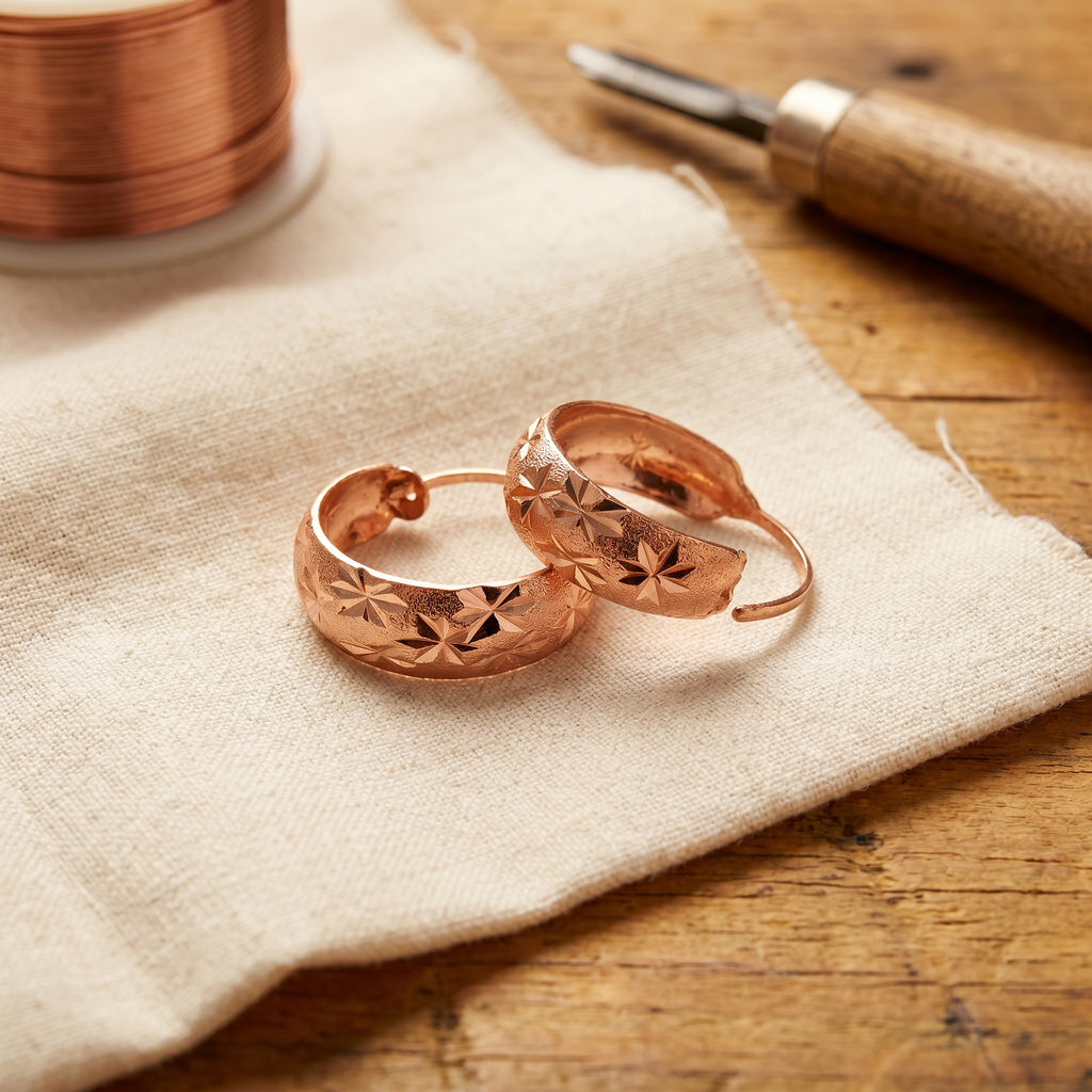 Pendientes Cobre Rocío para mujer