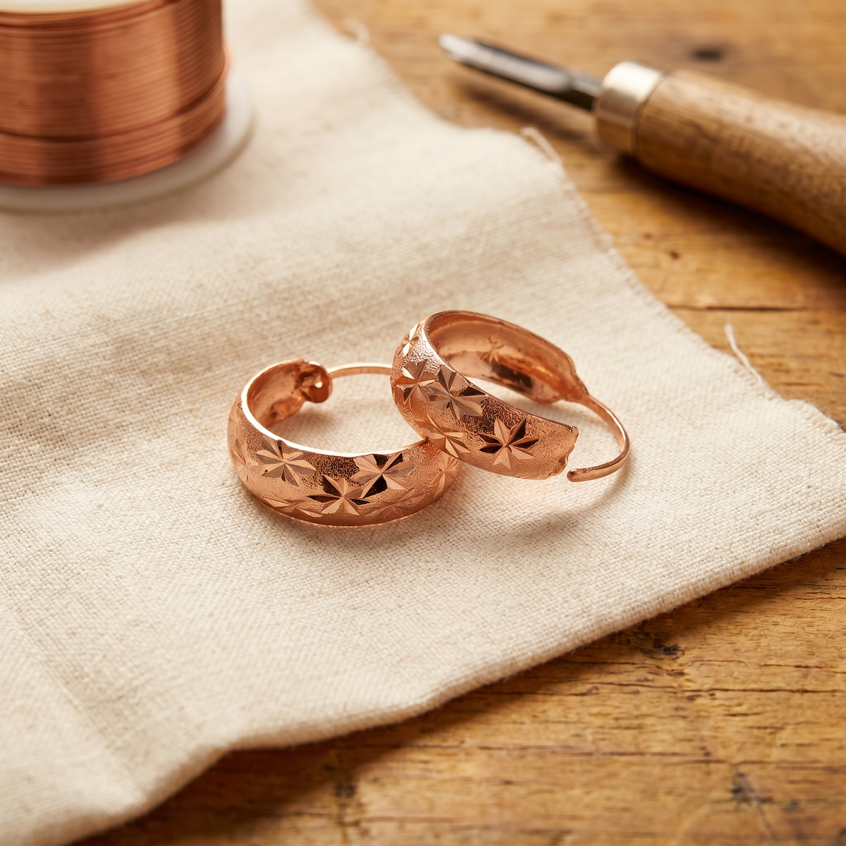 Pendientes Cobre Rocío para mujer