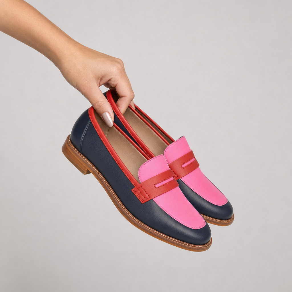 Mocasín Violeta Combinado
